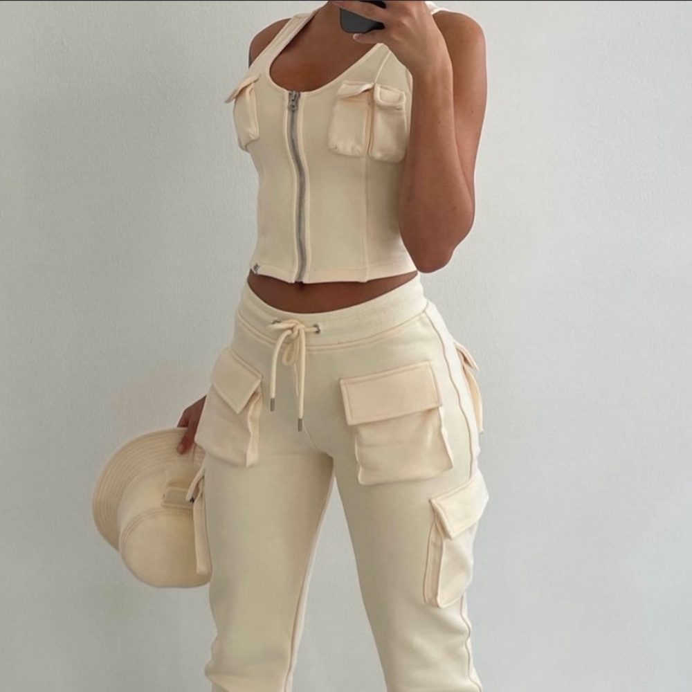 Hidden cult cream vest